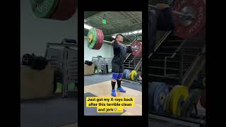 Terrible accident…. #shorts #weightlifting #cleanandjerk #youtubeshorts