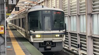 JR湖西線大津京駅 221系普通近江舞子行きが停車