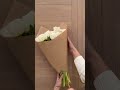 how to easily wrap flowers 🤍