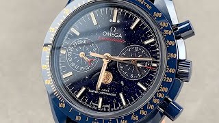 Omega Speedmaster Moonwatch Blue Side Of The Moon Aventurine 304.93.44.52.03.002 Omega Watch Review