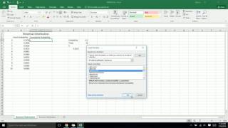Binomial Distribution and Poisson Distribution in Excel