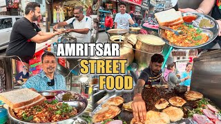 Amritsar Best Street Food | Paneer Bhurji, Neutri Kulcha, Mathi Choley, Amritsari Kulfa