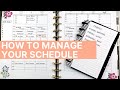 Managing Your Schedule In Your Planner