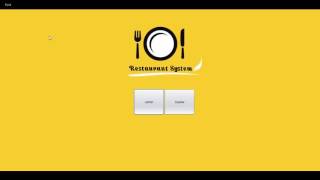 Restaurant System POS - JAVA Project