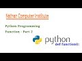 Python Programming - Functions - Part 2