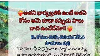 అతని భార్య బ్రతికి ఉంటే అతని కోసం ఆమె కూడా కప్పుడు పాలు దాచి ఉంచేదేమో//Telugu audio stories..