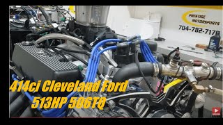 Kurtis' 414ci Small Block Cleveland Ford on the dyno at Prestige - 513HP 506TQ