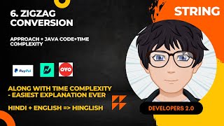 6. Zigzag Conversion || Java Code || Hindi Explanation