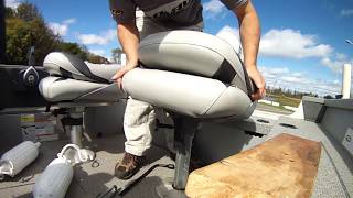 How to free a stuck boat pedestal seat