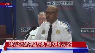 Officials discuss charges against DC employee who shot and killed Karon Blake