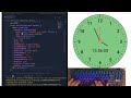ASMR Programming - coding Analog Clock with  Flutter- No Talking