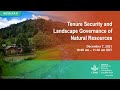 Tenure Security and Landscape Governance of Natural Resources