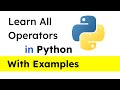 Python Operators - Operators in Python - Python Course for Beginners