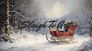 Vintage Sleigh TV Art for Christmas | Cozy Christmas Slideshow & Screensaver 🎄 | Frame TV Art