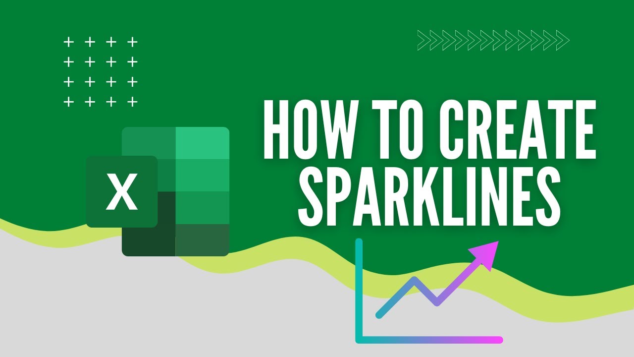 How To Create Sparklines In Excel Youtube