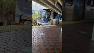 Miami Metrorail | New Hitachi Rail Cars and Propulsion Sound at South Miami Station