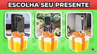 🎁 ESCOLHA SEU PRESENTE | ESPECIAL DE NATAL 🎅🏻🎄 #geekquiz