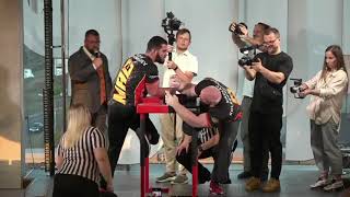 ADAM BARKINHOEV VS NIKOLAY KOLESNICHENKO Moscow ArmWrestling Cup #2