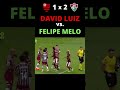 DAVID LUIZ E FELIPE MELO SE ESTRANHAM NO CLÁSSICO FLAFLU #Flamengo #Shorts