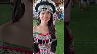 สาวม้งลาว จากไซสมบูน งามหลายๆ #laos #Hmong #สาวลาว