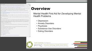 Supporting Prevention Interventions with Mental Health First Aid Training
