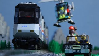 Lego Train Chase (Stop Motion)