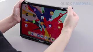 MoKo ipad pro 11 case, with apple pencil holder, 2018 release.