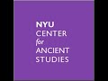 NYU Center for Ancient Studies Ranieri Colloquium - WorkLife - Del Maticic