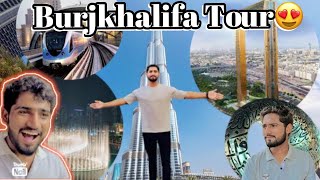 Burjkhalifa Tour😍||Mana 30Minutes Wait kea as View ka lea😱@MrHaidervlogs-t9e#burjkhalifa #viralplz