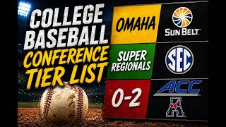 NCAA Baseball Conference Tier List