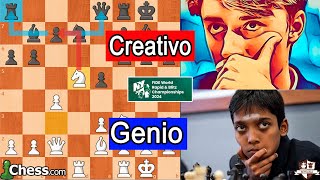 Genio Indio Vs Creativo! Praggnanandhaa Vs Dubov