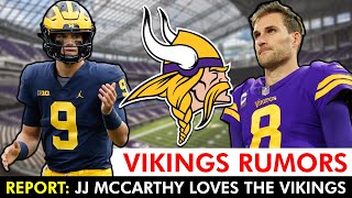 MAJOR Vikings Rumors On Drafting J.J. McCarthy After NFL Combine + Falcons PREFER Kirk Cousins