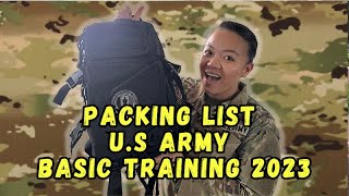 Basic Training PACKING LIST for U.S Army 2023 | 3 Min Thursday
