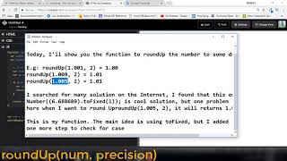 Javascript for beginners | Round up number to n decimal places Javascript