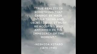 Nishida Kitaro Japanese Philosophy Quote