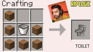 Indian gamers RIP LOGIC in Minecraft 🔴 techno gamerz, live insaan, mythpat , bbs, gamerfleet, bixu