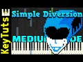 A Simple Diversion [Deltarune: Chapter 2] by Toby Fox - Medium Mode [Piano Tutorial] (Synthesia)