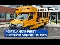 Portland Public Schools unveils first all-electric school buses