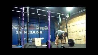 YoungJun Kim 121126 CrossFit WOD   power clean bench press back squat thruster pullups