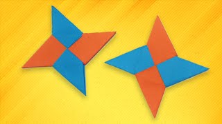Kids easy origami - How To Make a Paper Ninja Star (Shuriken)