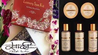 ||Khadi Natural Luxury spa kit review + demo||