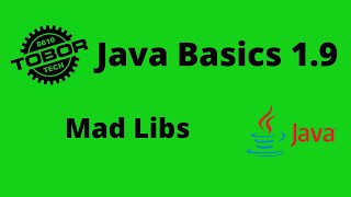Mad Libs Project - Java Basics 1.9