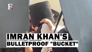 Imran Khan Walks into Lahore Court Wearing "Ridiculous" Bulletproof Headgear, Scene Goes Viral