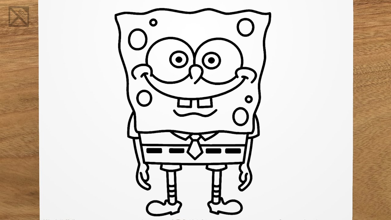 How To Draw Spongebob Step By Step Easy Youtube