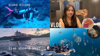 VLOG🪸ดำน้ำ scuba diving บนเรือ live aboard 5 วัน *realistic*