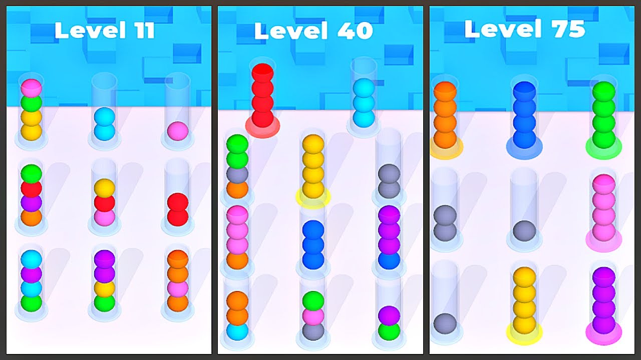 Sort The Balls Color Puzzle 3d Gameplay Android Youtube