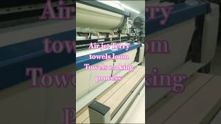 Air jet Terry towels loom ! Towels making process ! Shuttle loom weaving machine!