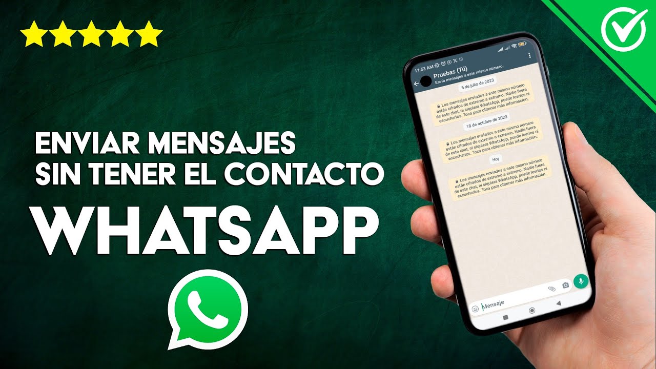 Cómo ENVIAR MENSAJES WHATSAPP Sin Tener El Contacto Guardado ...