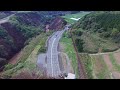 熊本地震 2016 ドローンで阿蘇大橋周辺を撮影した映像 shooting around bridge aso in kumamoto earthquake drone