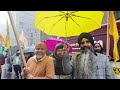 sikh orgs. protest supporting farmers struggle 2.0 in front of indian mission in new york